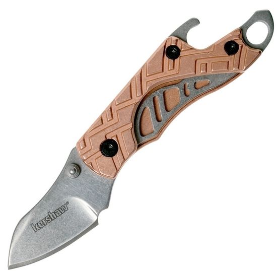 Складной нож KERSHAW Cinder 1025CUX c клинком из стали 3Cr13MoV, рукоять медь