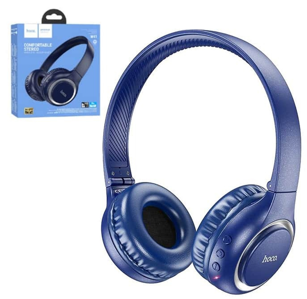 Полноразмерные Bluetooth наушники HOCO W41 (синий)