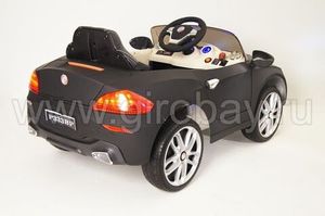 Детский электромобиль River Toys BMW P333BP черный