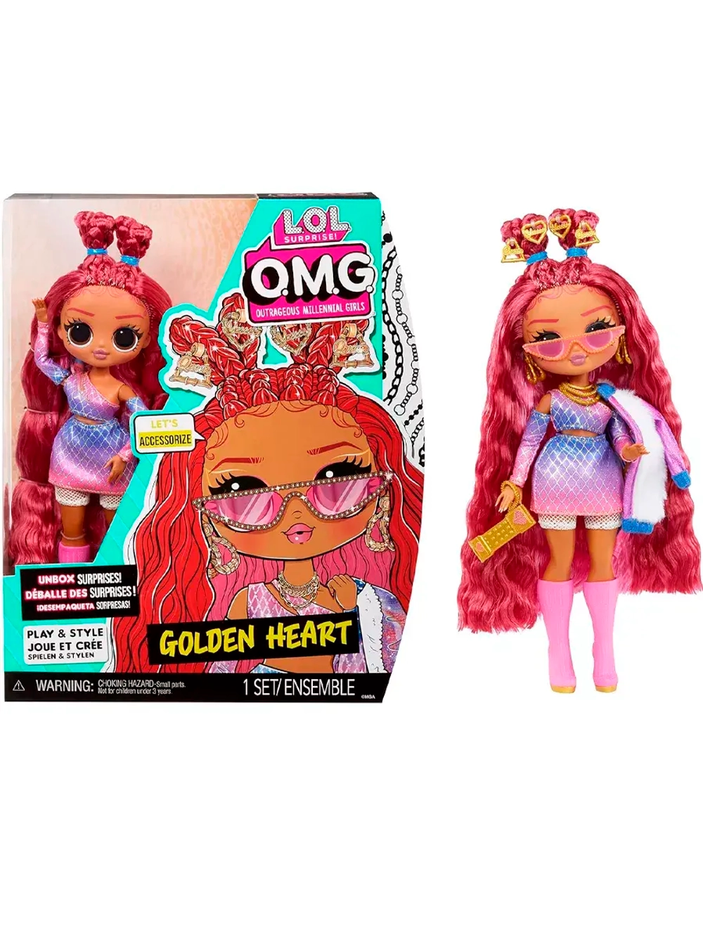 Кукла Лол Омг Lol Omg Golden Heart большая оригинал 25 см