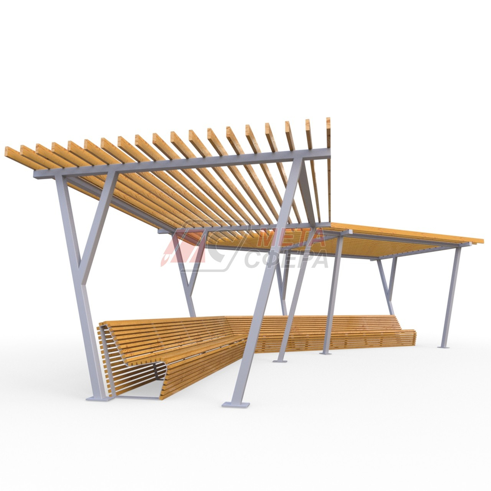 Пергола Арена со скамейкой