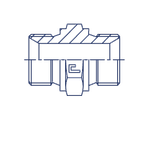 Соединение P BSP 1" BSP 2"