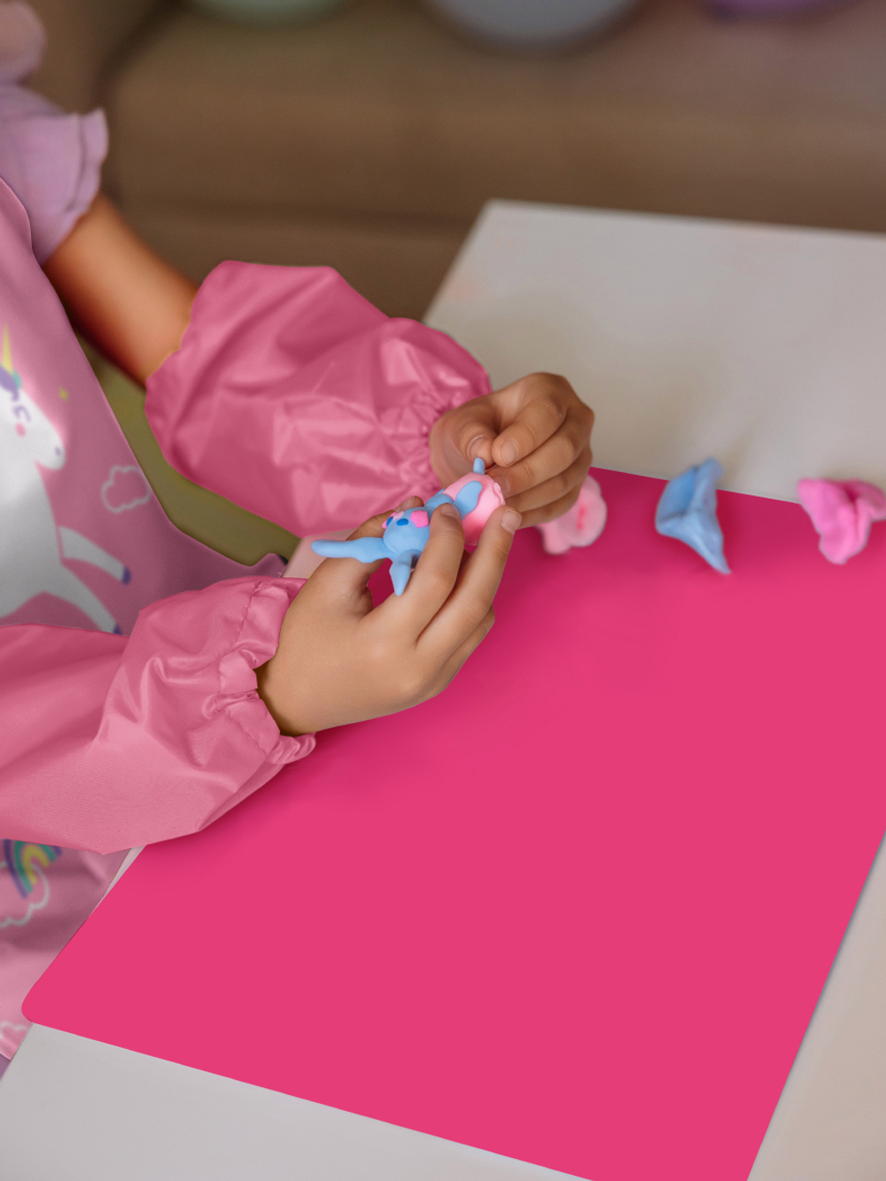 Фартук для творчества на завязках. Единорог