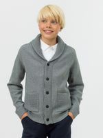 Кардиган для мальчика на пуговицах в школу AT1085 серый