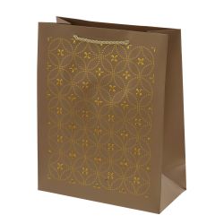 GAEM Пакет подарочный M (бумага 210г/м2, блок 12шт), L26 W12 H32 см, 4в.