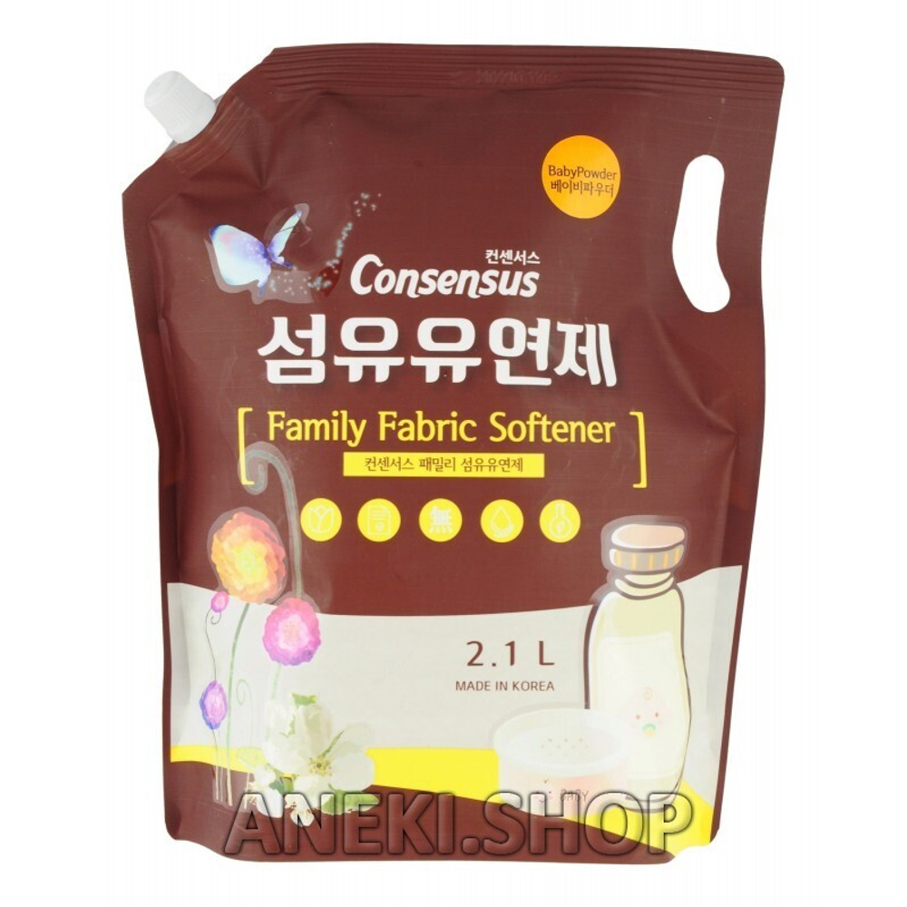Кондиционер для белья с ароматом детской присыпки 2,1 л Consensus Fabric Softener