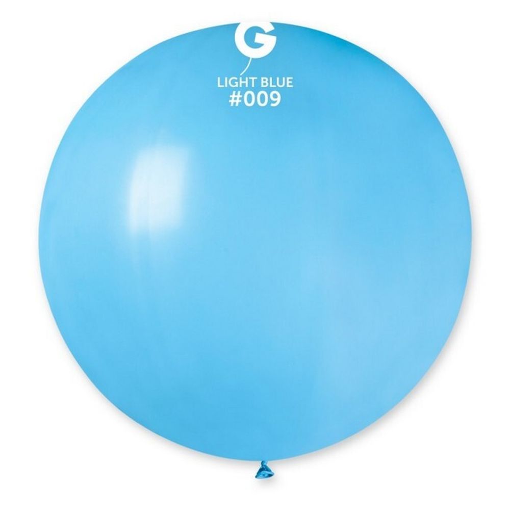 Воздушный шар Gemar, цвет 009 пастель, голубой, 1 шт. размер 27&quot;