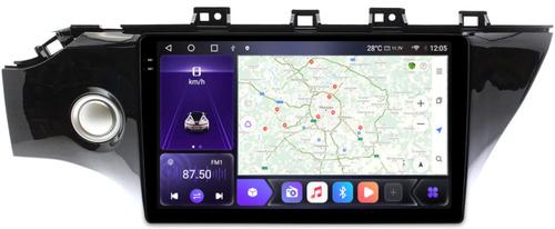 Магнитола для KIA Rio 4, Rio X-Line 2017-2020 (рамка 10" с кнопкой) - Kuberg OL-1742-2 QLed+2K, Android 12, Быстрая, CarPlay, 4G SIM-слот