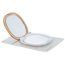 GAEM Зеркало карманное с увеличением, L8,5 W8,5 H1,5 см