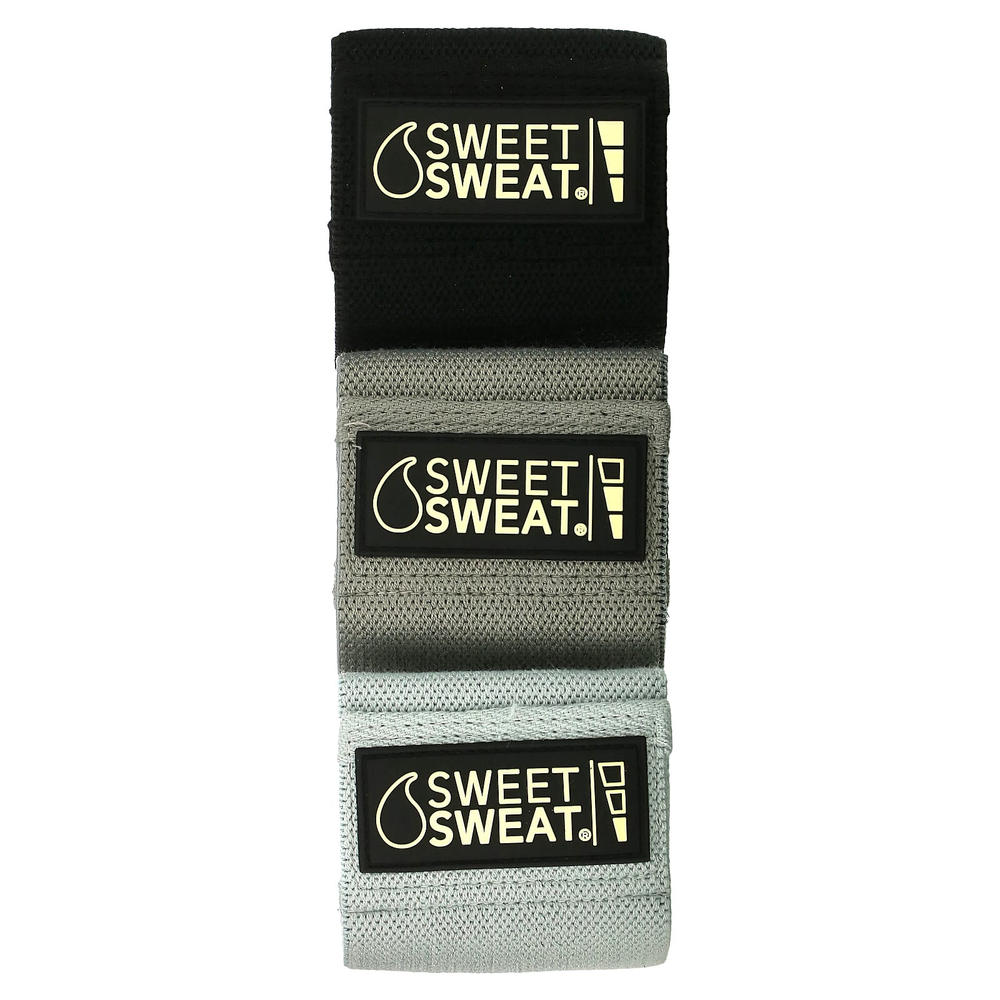 Sports Research, Sweet Sweat®, набедренные повязки, серые, 3 шт.