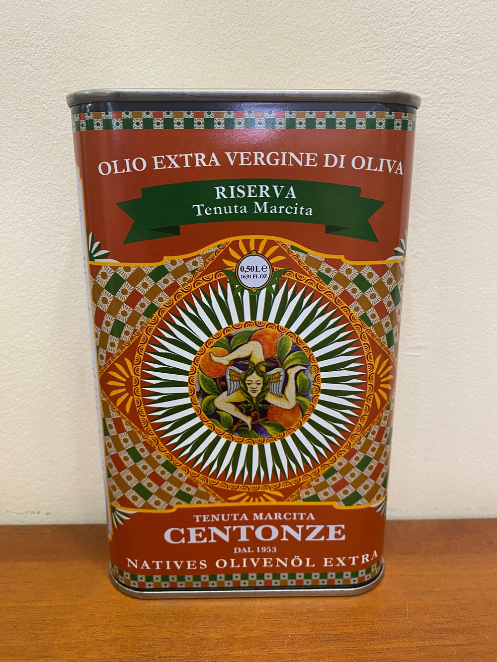 Оливковое масло CENTONZE Tenuta Marcita Reserva, Extra Virgin, 500 мл, Италия, Сицилия