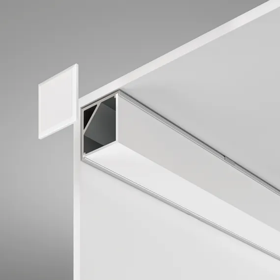 Алюминиевый профиль  накладной угловой  16x16 (Серебро, 2 м), ALM009S-2M Led Strip alm009s-2m