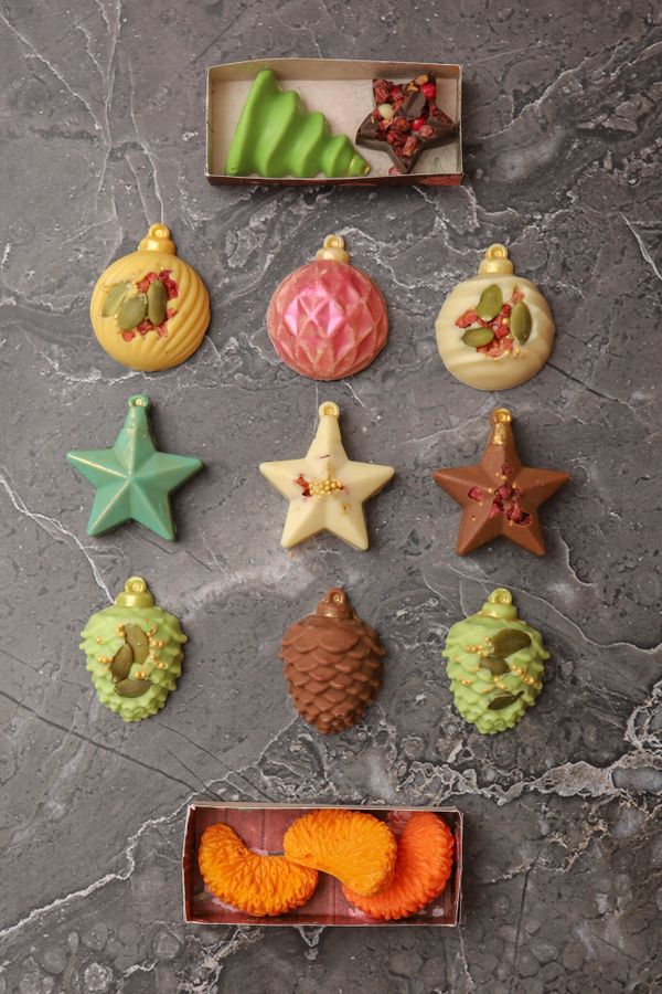 Конфеты елочные игрушки