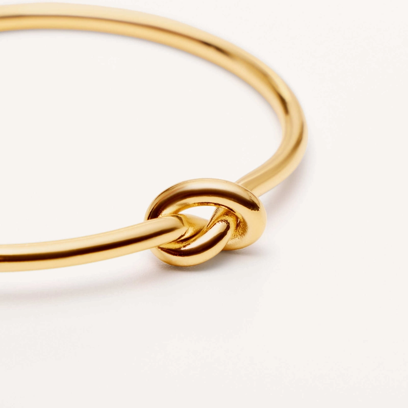 Браслет Свернутый Узел – Золото
