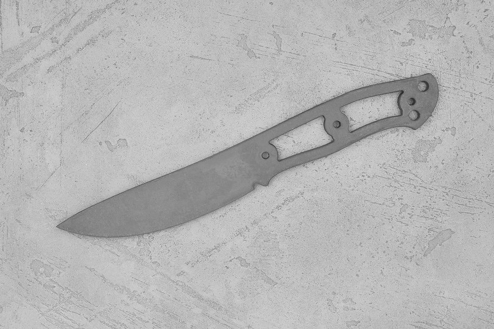 Заготовка для ножа, сталь JM390A 3,7мм. Модель "КрейсерЪ" с клинком 115мм, ТО 62-63HRC