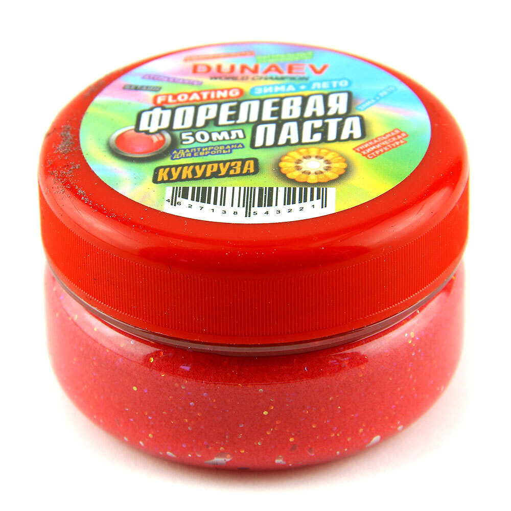 Паста Dunaev 50 мл Форель Кукуруза Красная
