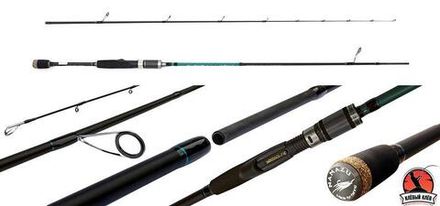 Спиннинг штекерный карбоновый Namazu Pro "SupaPull-Jack II" IM9, 2,1 м, тест 2-8 г