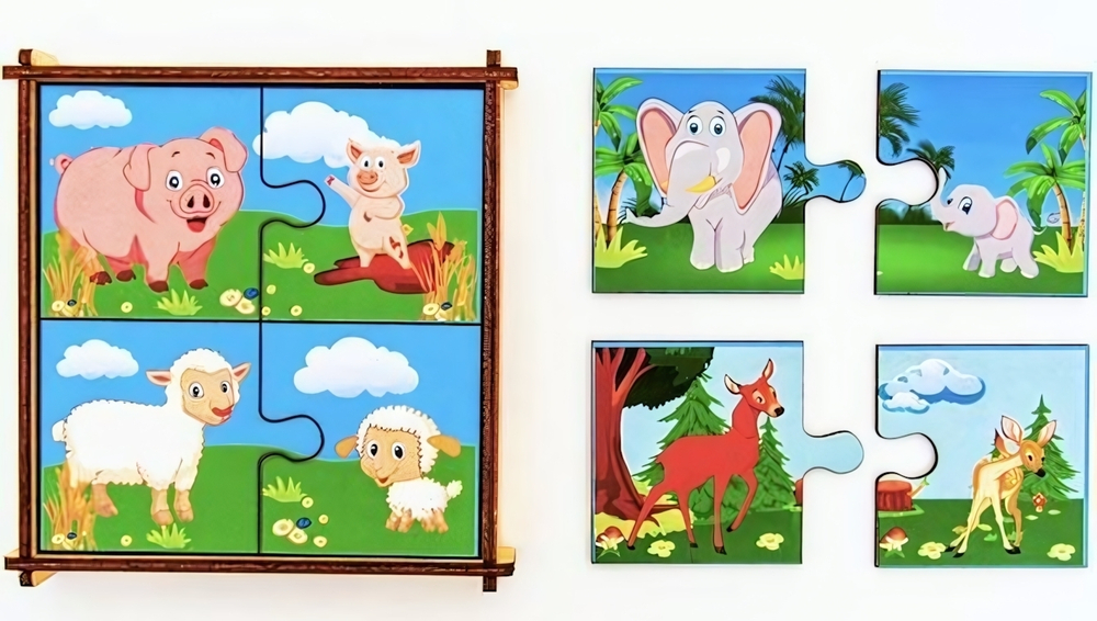 Пазлы-пара мама малыш