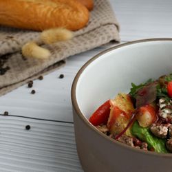 Салатник 800 мл d 15,5 cм h7 cм White Matt New Brown Taiga P.L. [4]