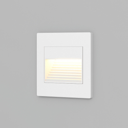DK3050-WH Светильник встраиваемый в стену, IP 20, LED 3000, 1 Вт, белый, пластик