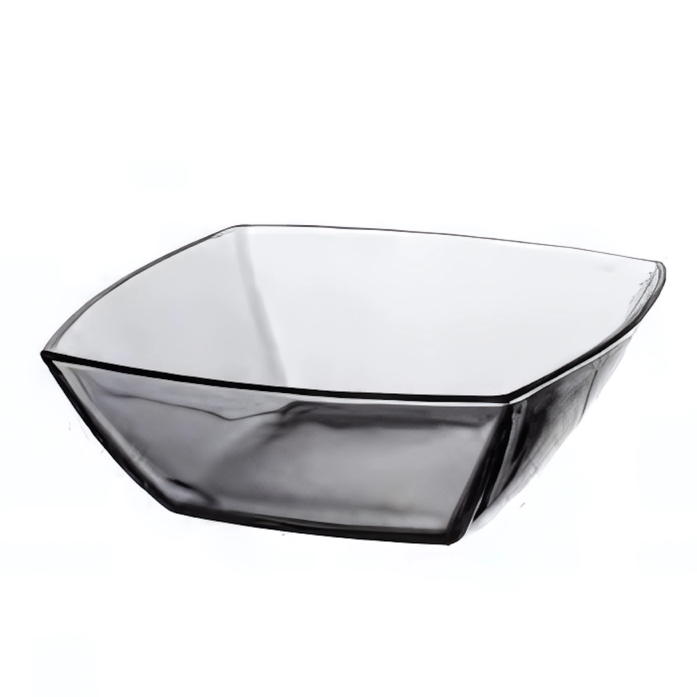 Набор стеклянных салатников 4шт 16*16см грей 53066B/4D63