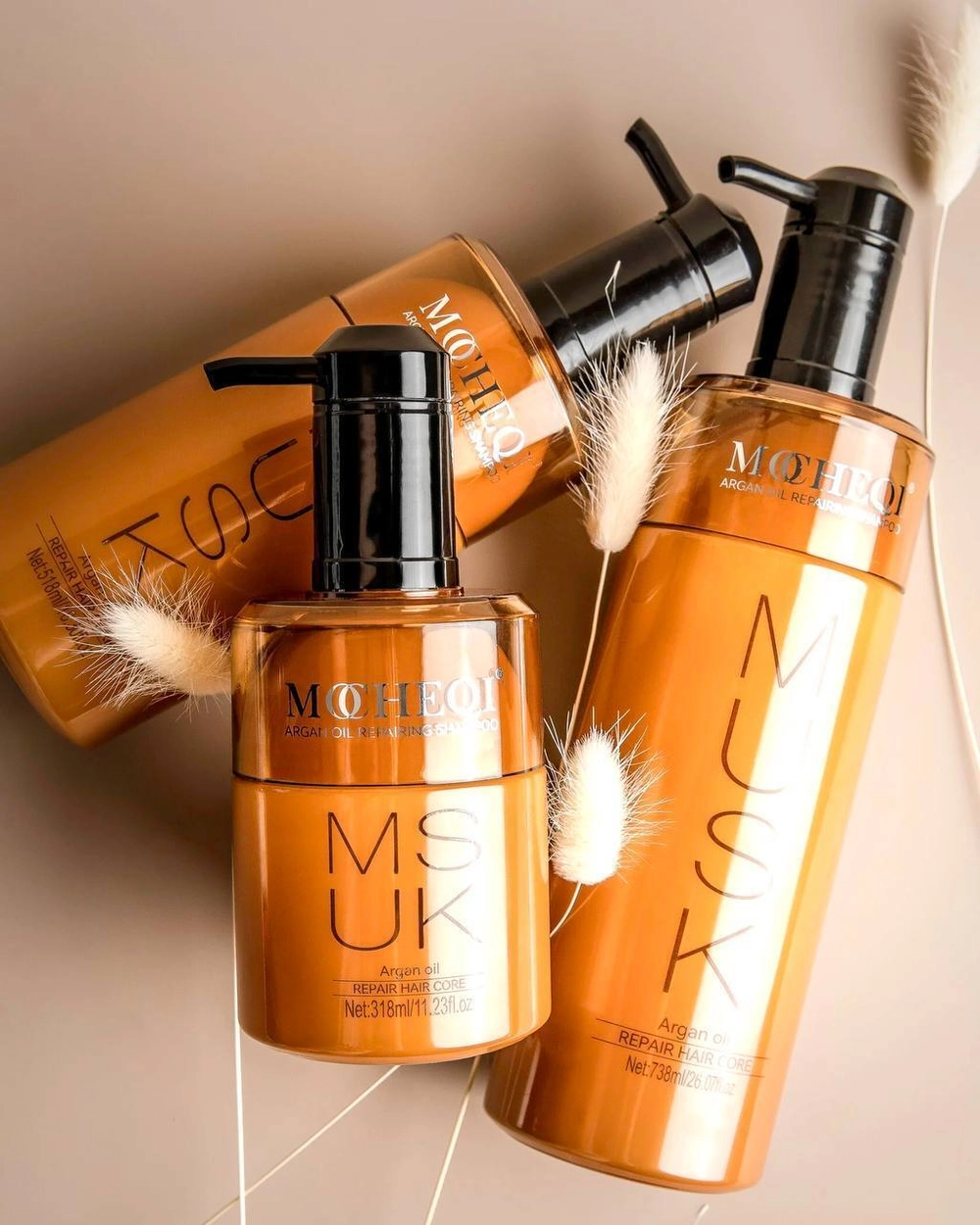 Шампунь для волос Mocheqi musk Argan Oil реконструирующий 318 мл
