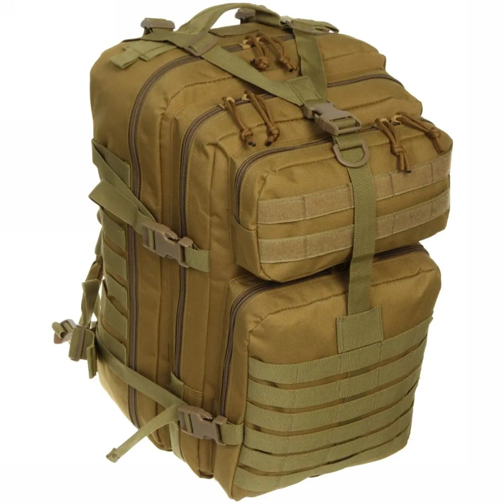 Рюкзак туристический 40л, цвет песочный,D3