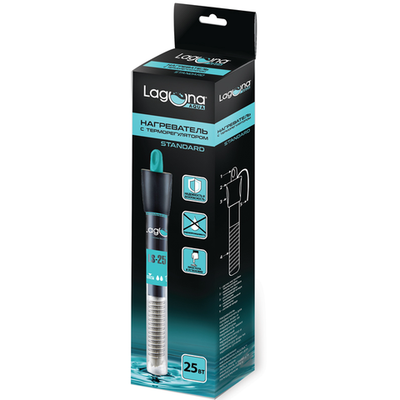 Нагреватель с металлической спиралью standard ls25w, 25вт, d22*190мм, laguna
