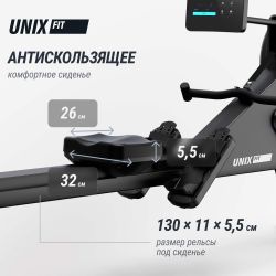 Гребной тренажер UNIX Fit Air Magnetic Rower-1100 PRO (10.1 TFT)