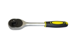Трещотка реверсивная с резиновой ручкой 1/4''(L-155мм,24зуб.) WMC TOOLS WMC-80224