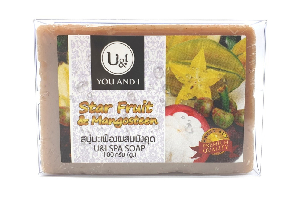 Спа мыло с карамболой и мангостином 100 г (U&I Spa Soap Star Fruit & Mangosteen), ТМ U&I