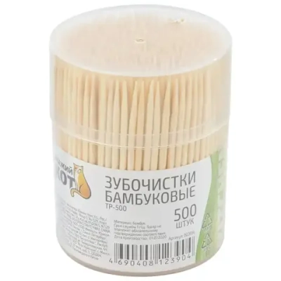Зубочистки TP-500, бамбуковые, 500 штук