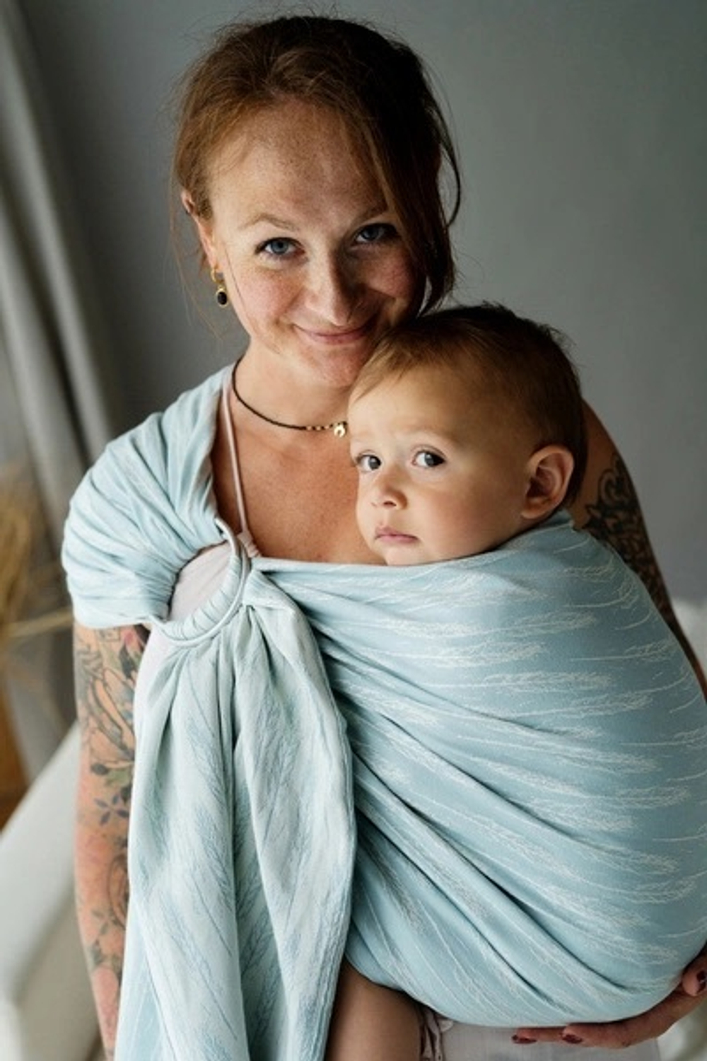 Слинг-шарф «Пёрышки Тиффани»