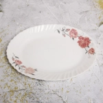 Блюдо сервировочное «Цветочная феерия» 34*26см стеклокерамика