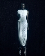 Платье с буфом