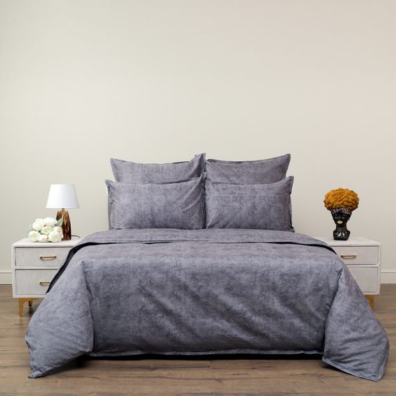 Стефани (антрацит) КПБ сатин 7Е