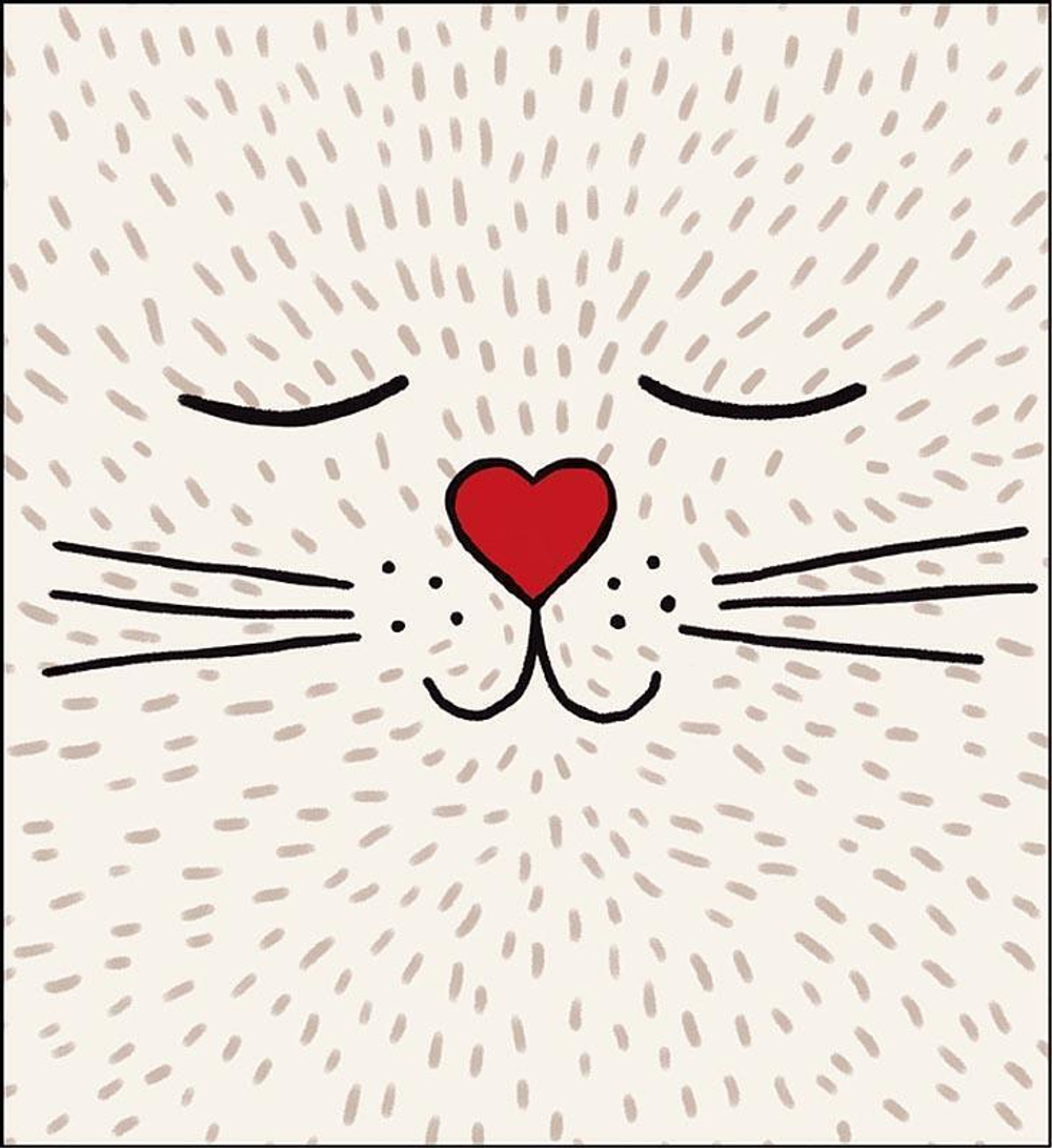 Открытка 121*130мм. "Кот" (АртДизайн)