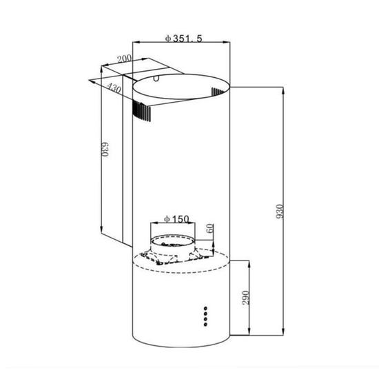 Вытяжка HOMSair ART 1050WL 35 черный