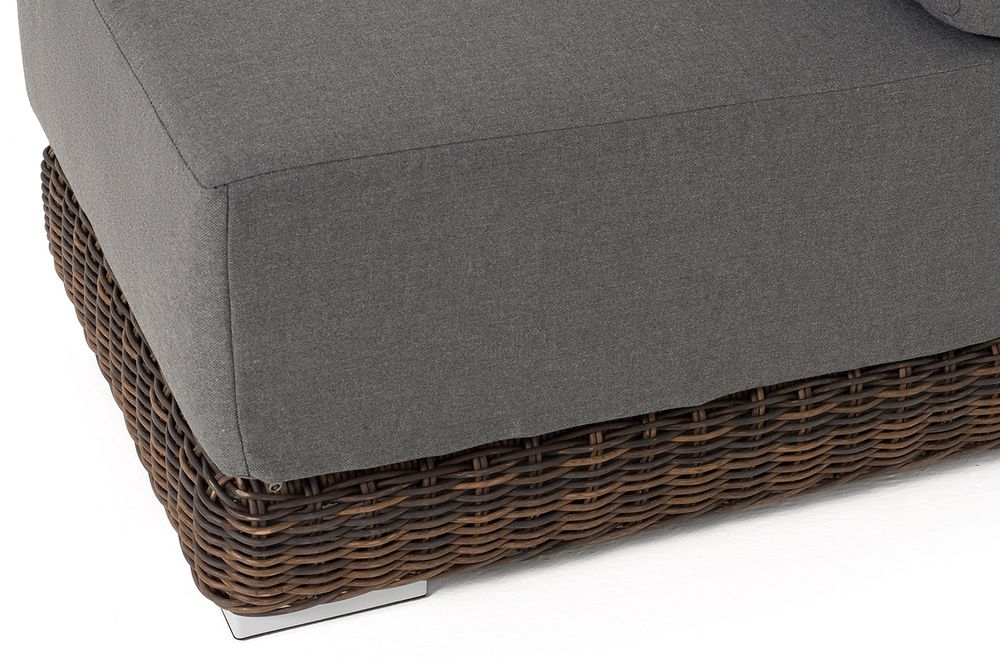 "Капри" трансформирующаяся лаунж-зона из искусственного ротанга, цвет коричневый