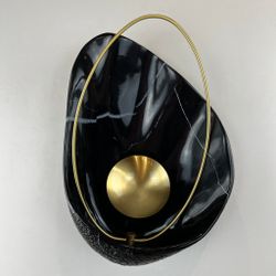 Настенный Светильник Clam Черный Мрамор By Imperiumloft