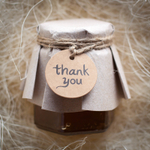 Бонбоньерка с медом на свадьбу, стиль "Рустик"