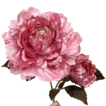 Искусственные цветы «FLOWERS GLAMOUR» 60см Пионы 2 цветка розовые