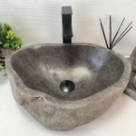 Раковина из речного камня RS-63467 (49*36*15) 0122