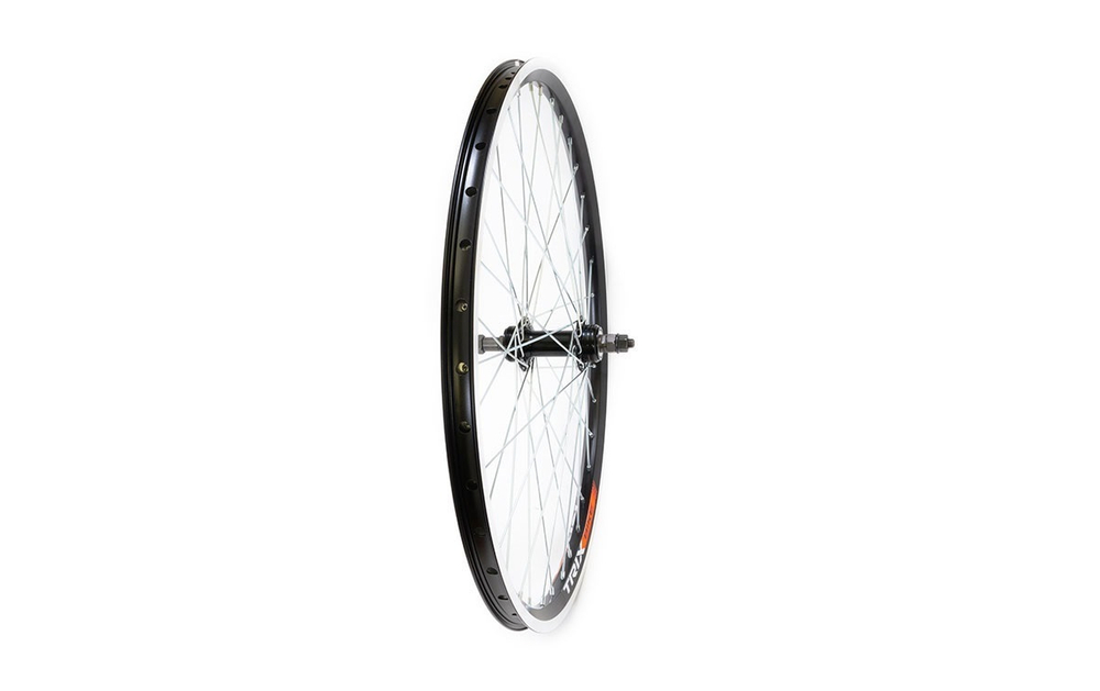 Колесо 28-29" заднее TRIX, обод алюм., V-br, под трещотку, гайки, серебристая, двойной, фрезер.