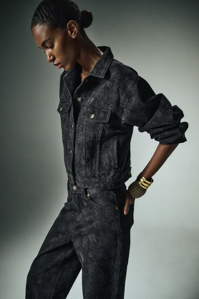 Zia-Alice, джинсовый комплект из хлопка с цветочным принтом