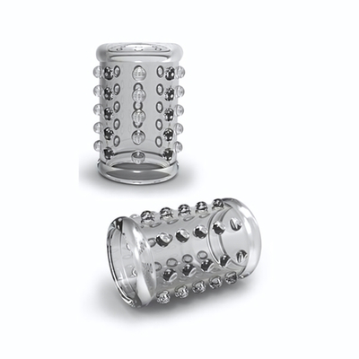 Прозрачная насадка на пенис с шишечками STAY HARD COCK SLEEVE 02 CLEAR (Цвет: прозрачный)