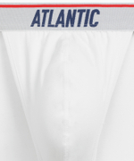 Мужские трусы слипы танга Atlantic, набор 3 шт., хлопок, белые, 3MP-220