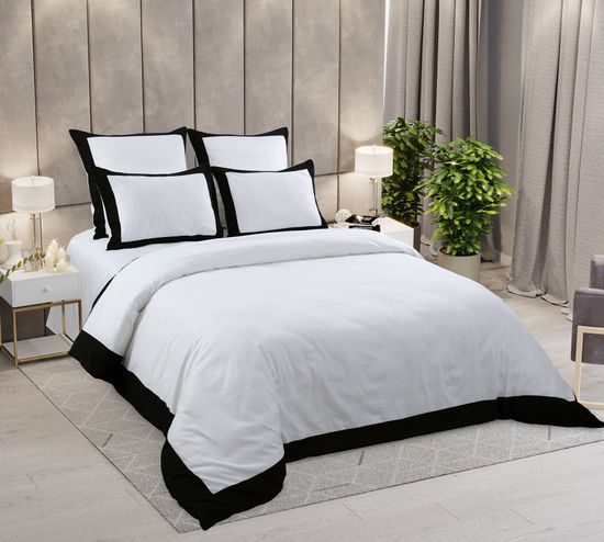 Евро комплект постельного белья Шанель сатин Legends