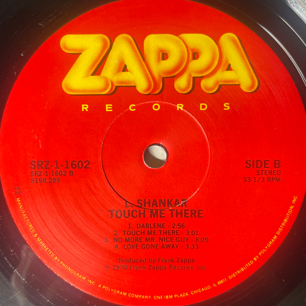 L. Shankar ‎– Touch Me There (США 1979г.)