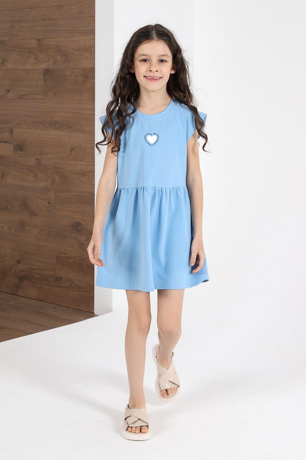 Платье для девочки Сьюзи-2 Виотекс ГОЛУБОЙ